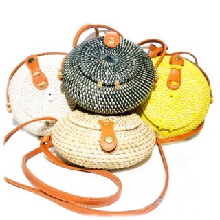 Wholesale Bali Rattan Bags Round Ball Design  Handwoven Best Quality  Unique